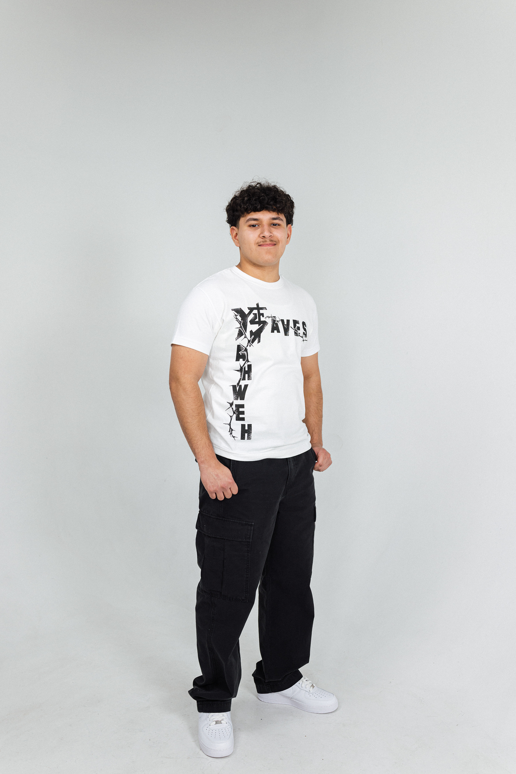 Yahweh Saves Tee (White)