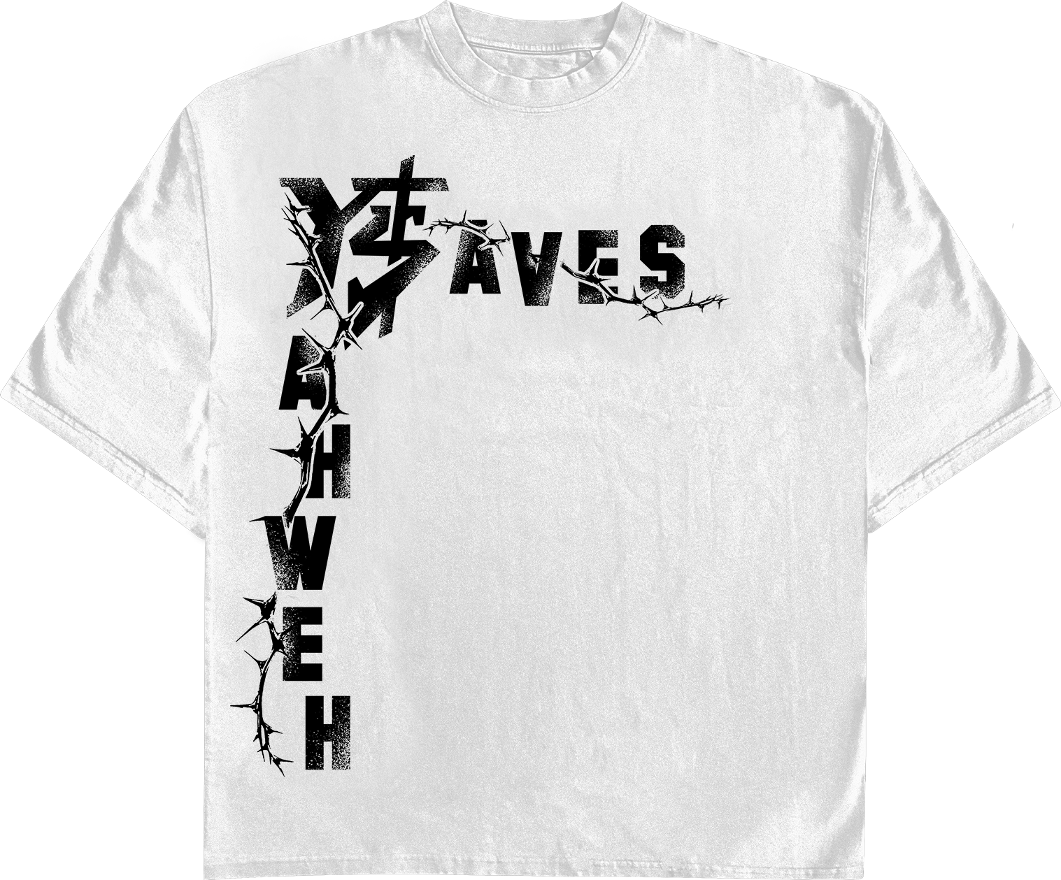 Yahweh Saves Tee (White)