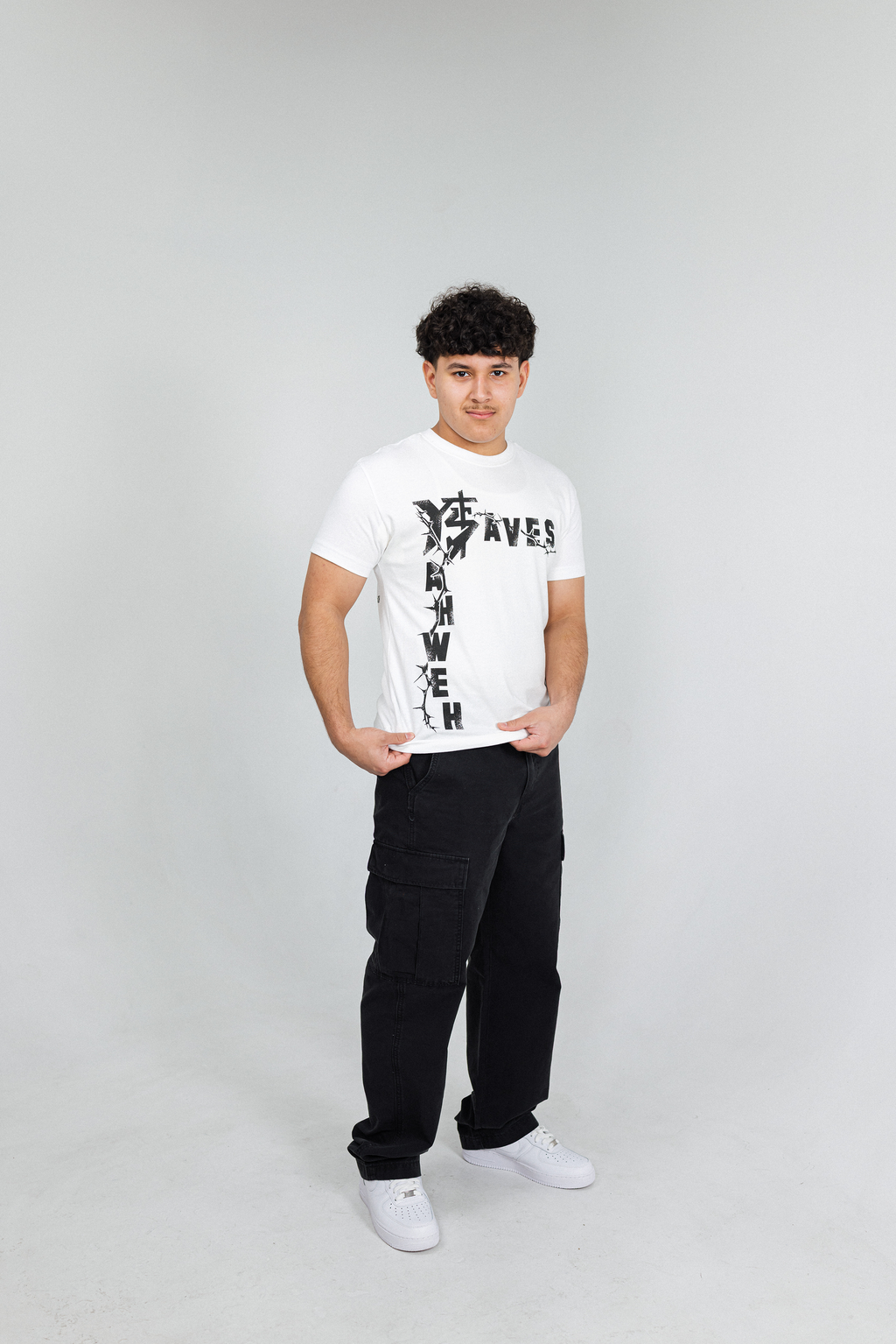 Yahweh Saves Tee (White)